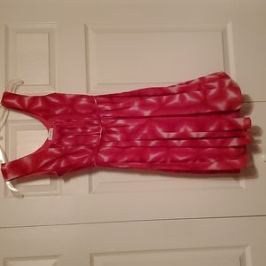 Clavin Klein fuschia white dress size 8